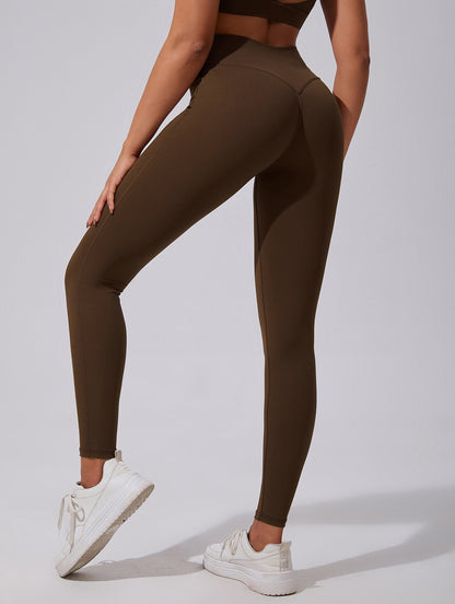 seamless brown leggings