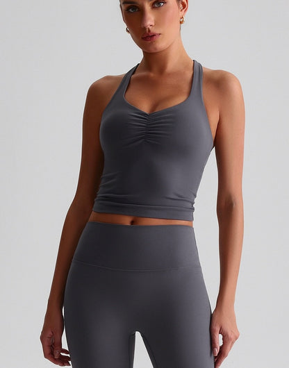 seamless crop top for gym and yoga