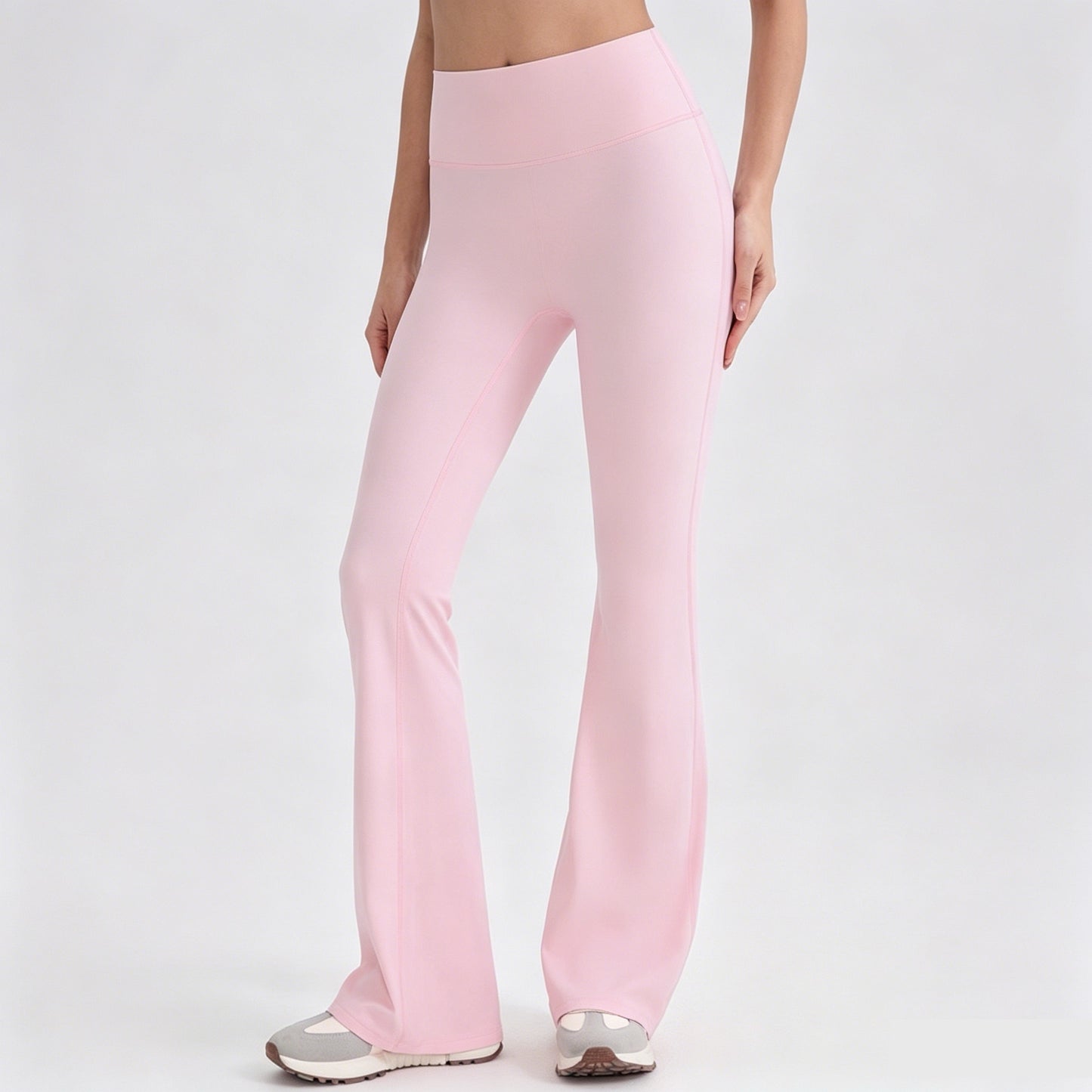 pink seamless front leggings