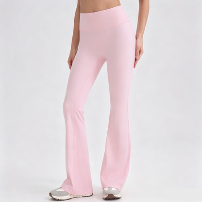 pink seamless front leggings