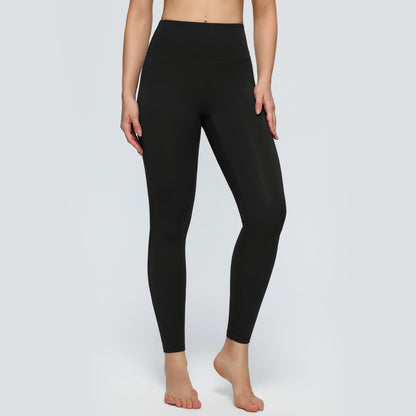 black seamless training leggings for women