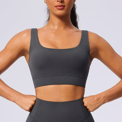 seamless yoga sports bra