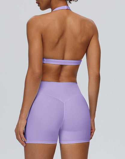 purple shaping activewear set women