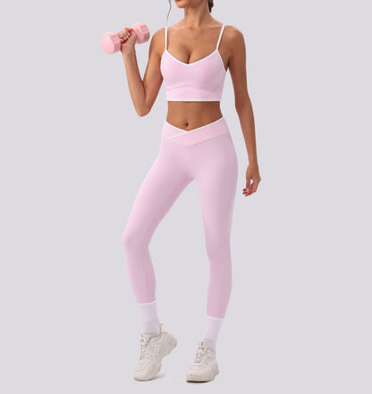 pink shaping leggings women