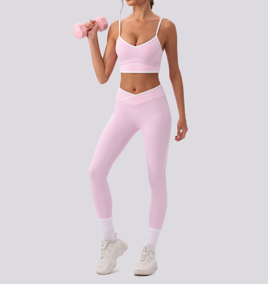 pink shaping leggings women