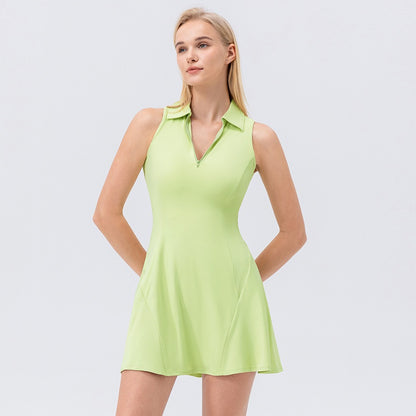 sleeveless retro tennis dress