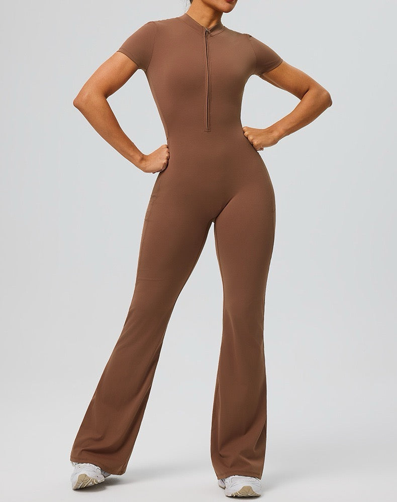 snatched waist jumpsuit activewear