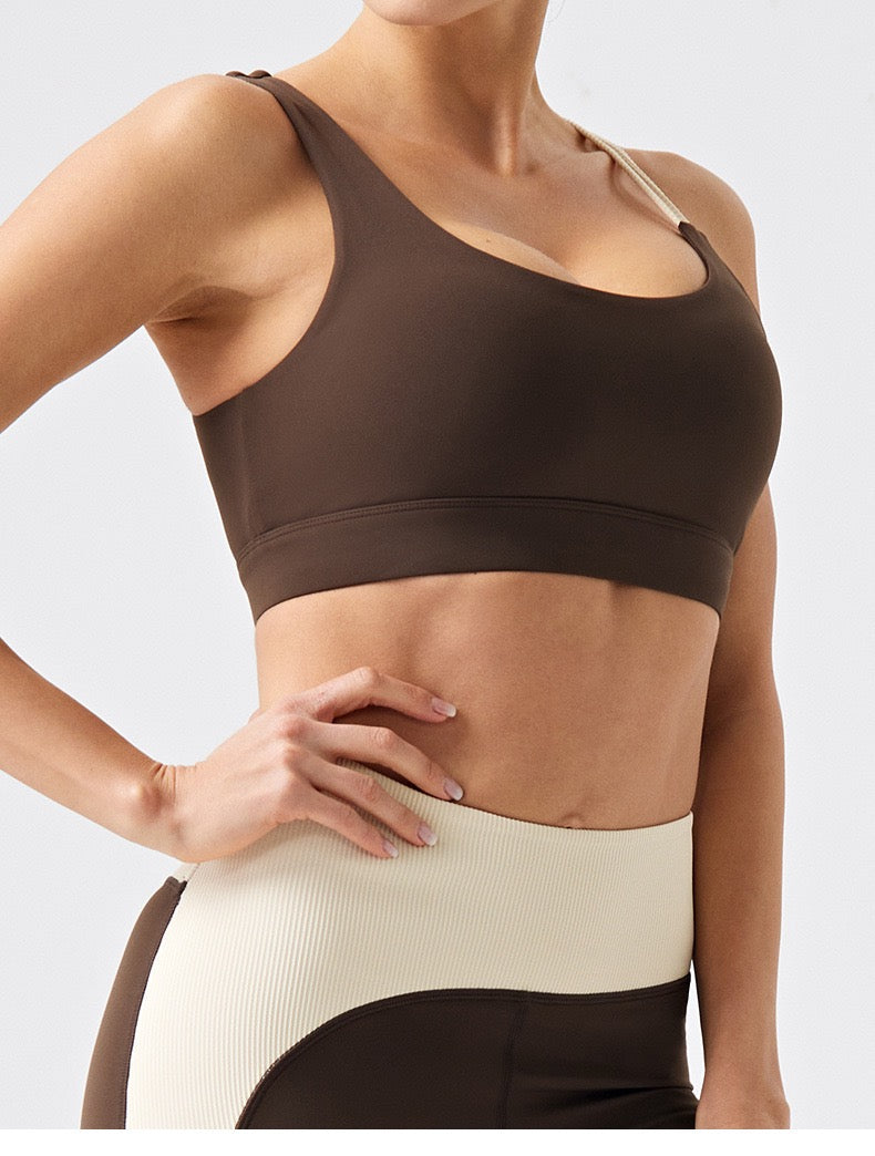 snug-fit sports bra