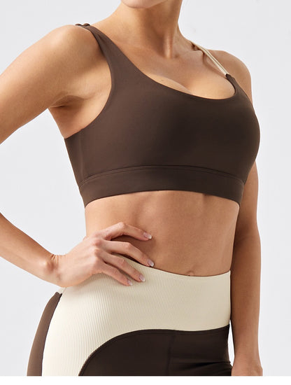 snug-fit sports bra