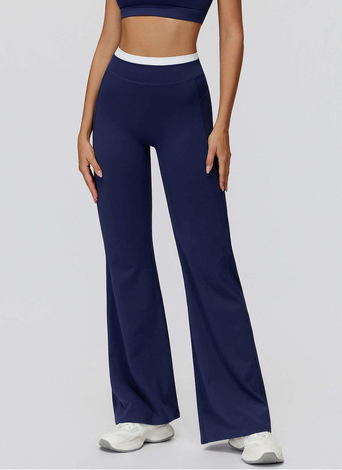 soft stretch wide leg workout pants