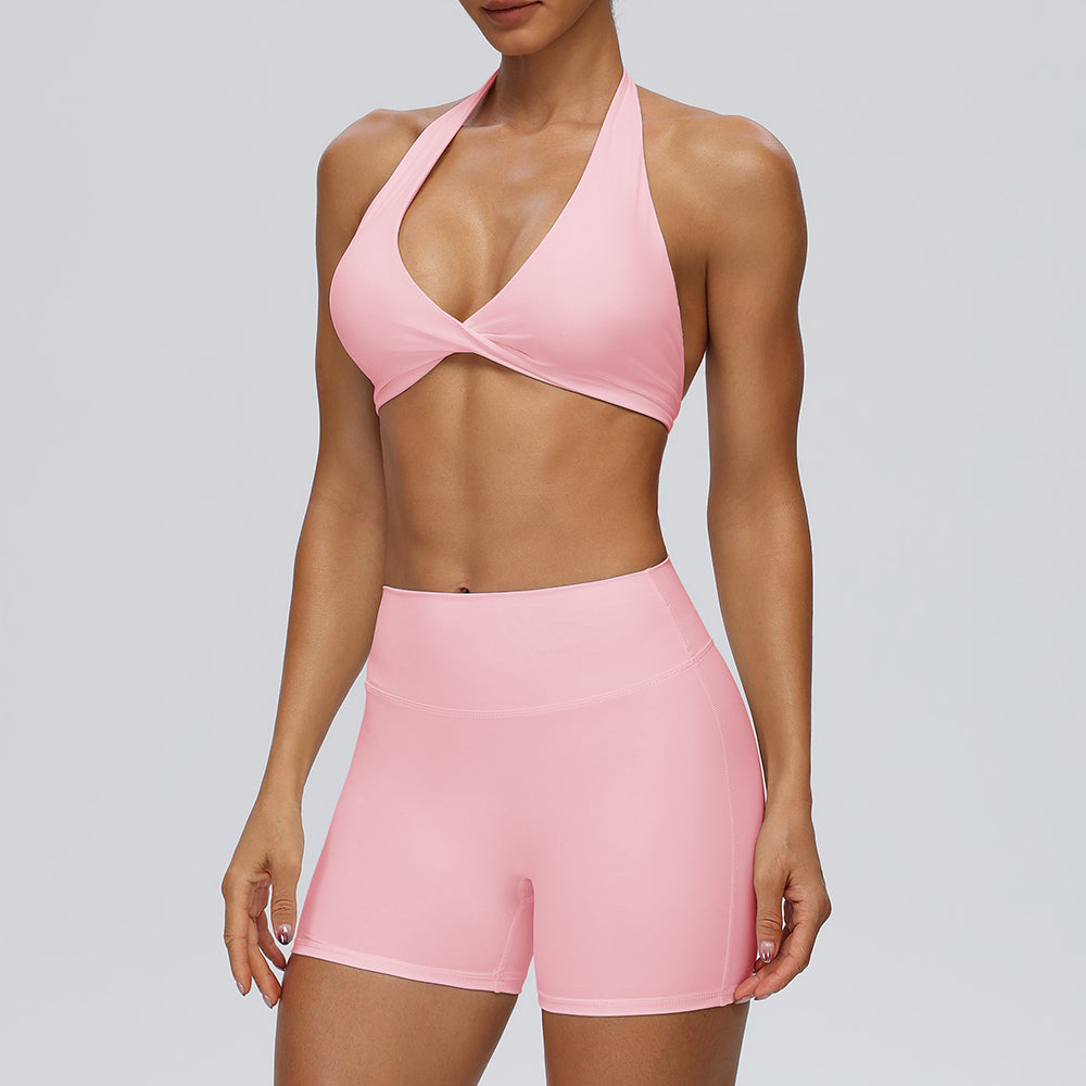 pink workout clothes women