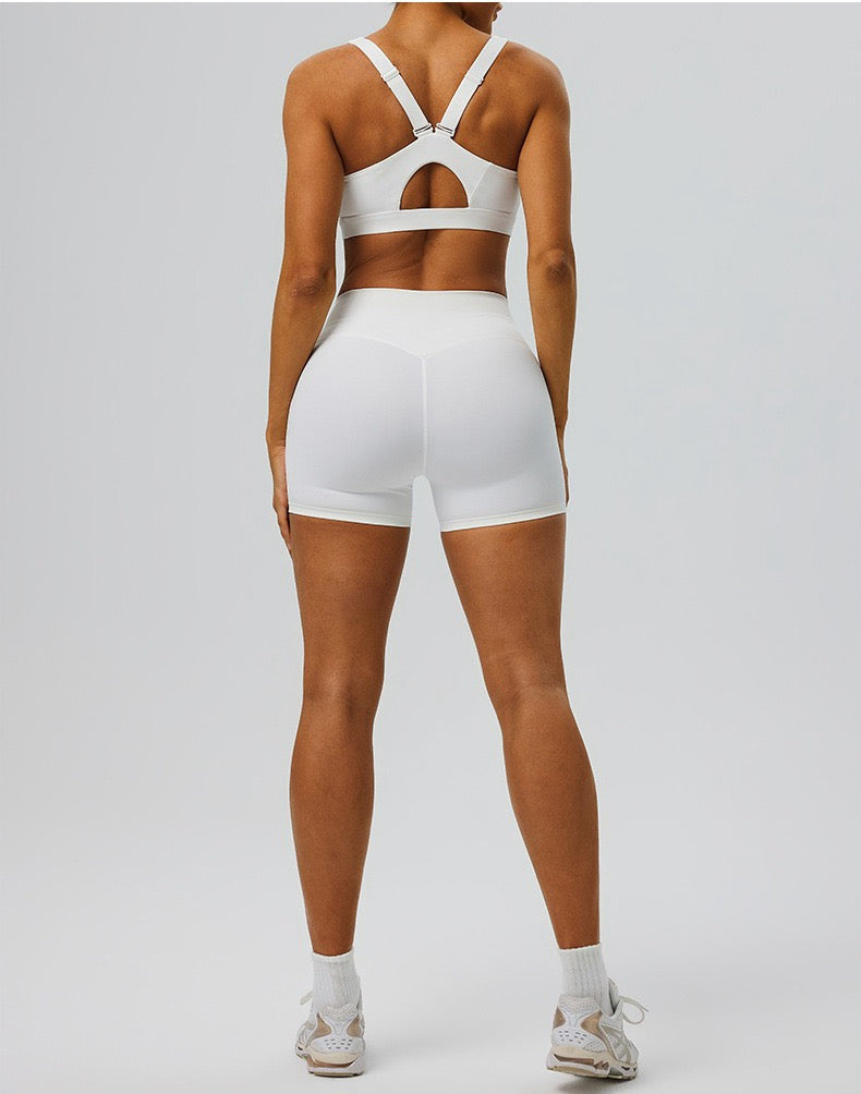 white sports bra for HIIT workouts
