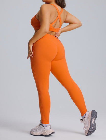 orange colour sports bras for large breasts