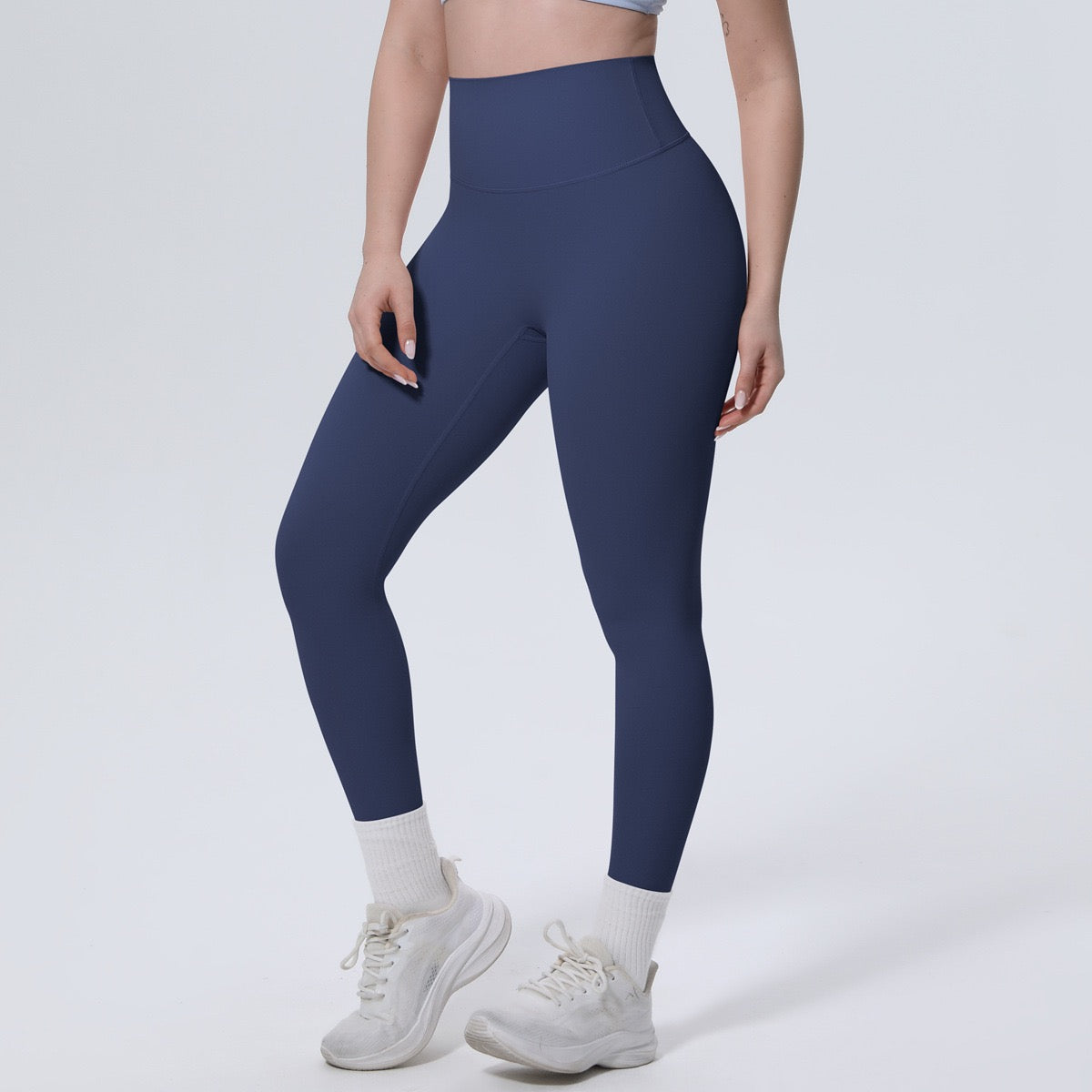 Black High Waist Workout Leggings – Squat Proof Gym Yoga Pants for Women
