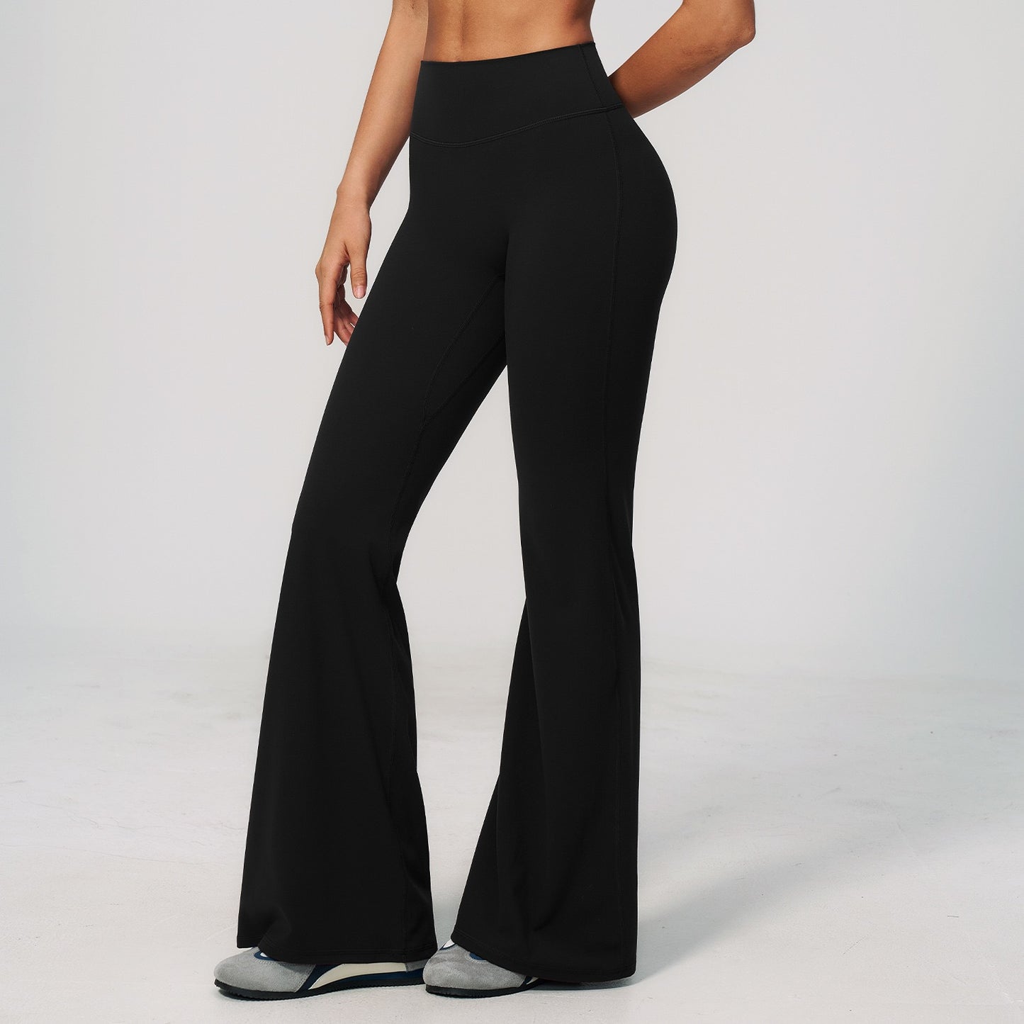 squat proof flare leggings black