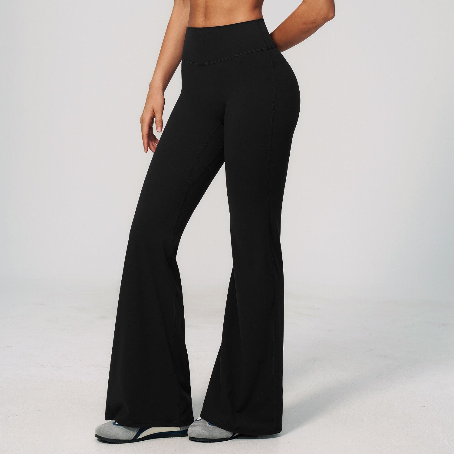 squat proof flare leggings black