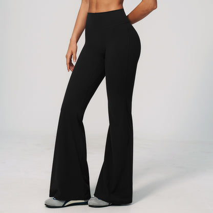 squat proof flare leggings black
