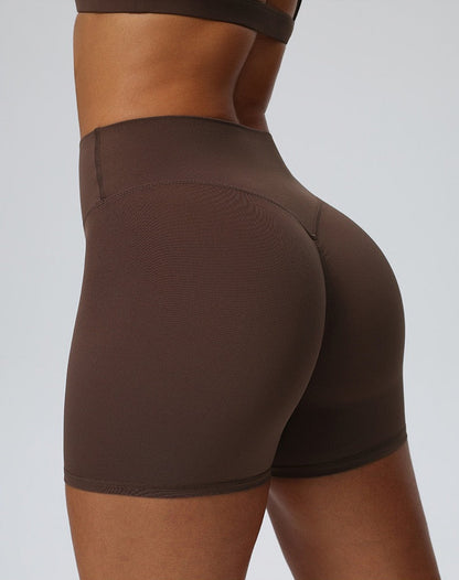 brown squat proof gym shorts