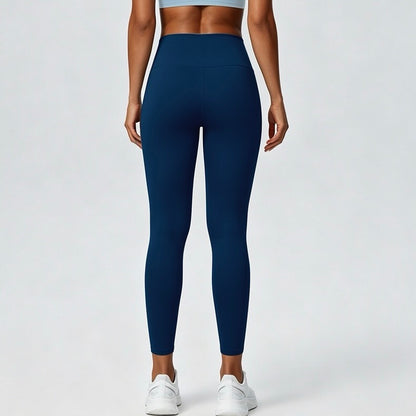 navy blue squat proof high waist leggings