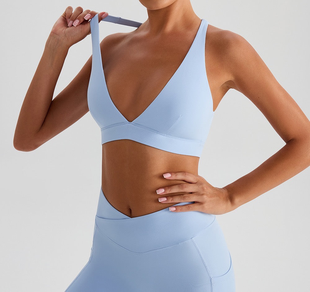 stretchy and breathable sports bra