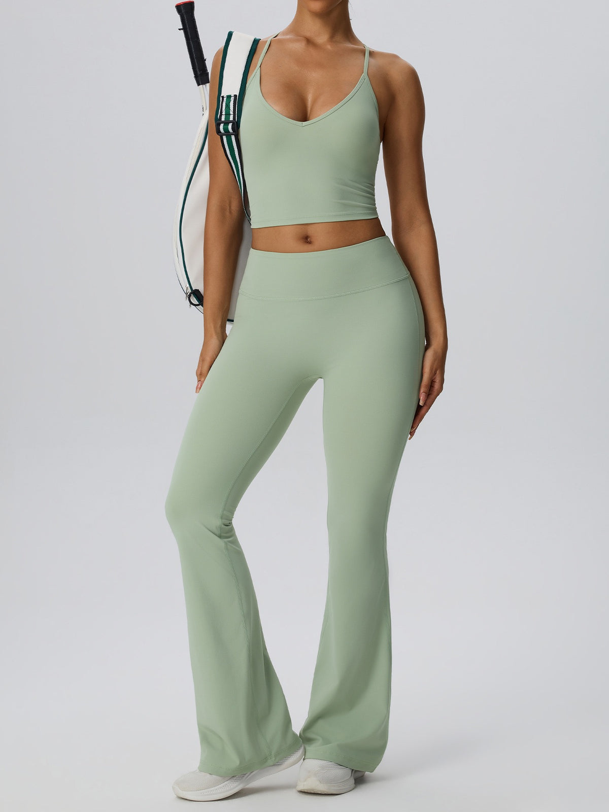 stretchy flared activewear