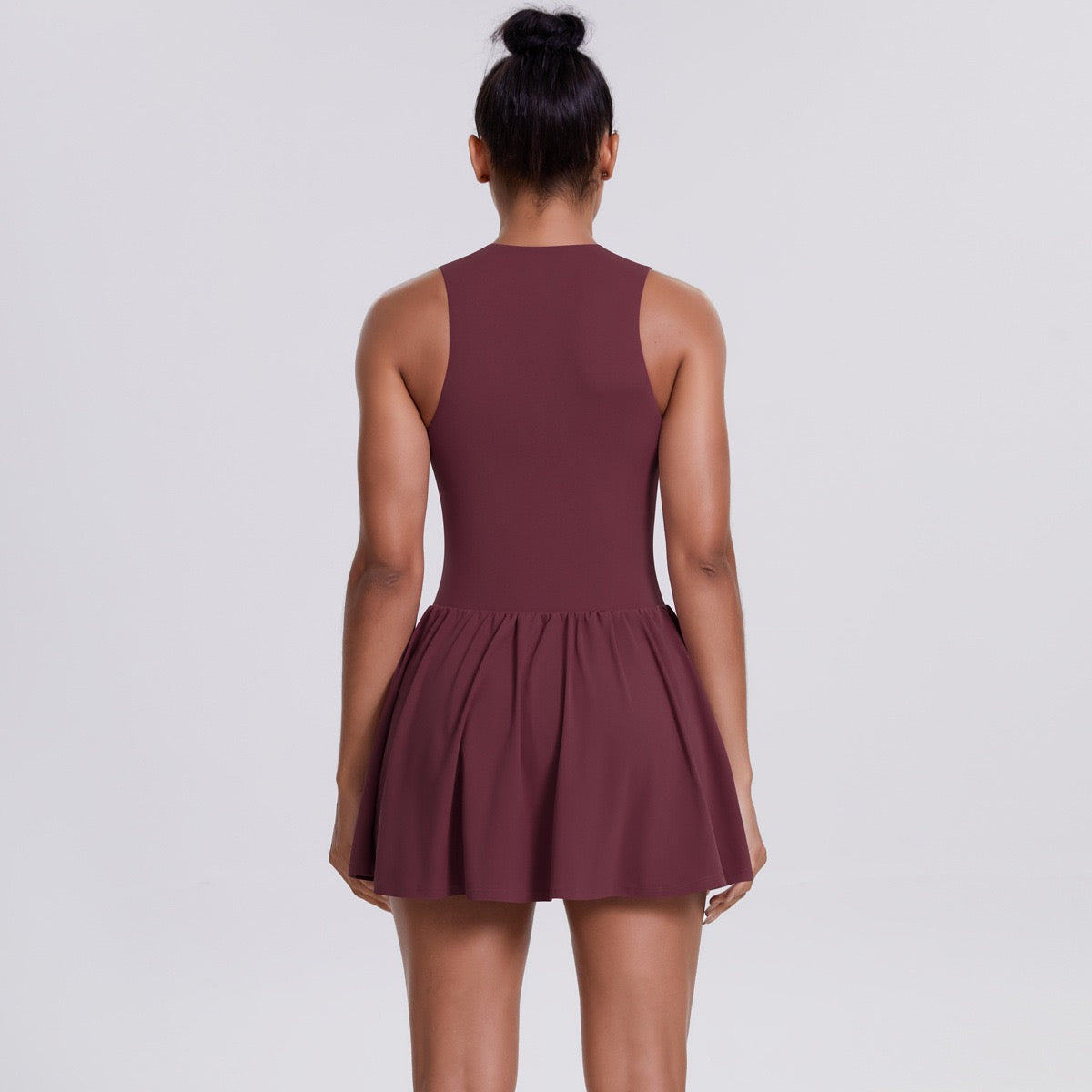 Women's Solid colored Tennis Dress Sport Dress Stylish Tennis Pickleball Running Dress Black Red Coffee Tennis Clothing Women's Solid colored Tennis Dress Sport Dress Stylish Tennis Pickleball Running Dress Black Red Coffee Tennis Clothing