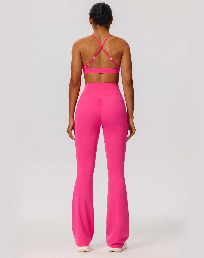 stylish back detail sports bra