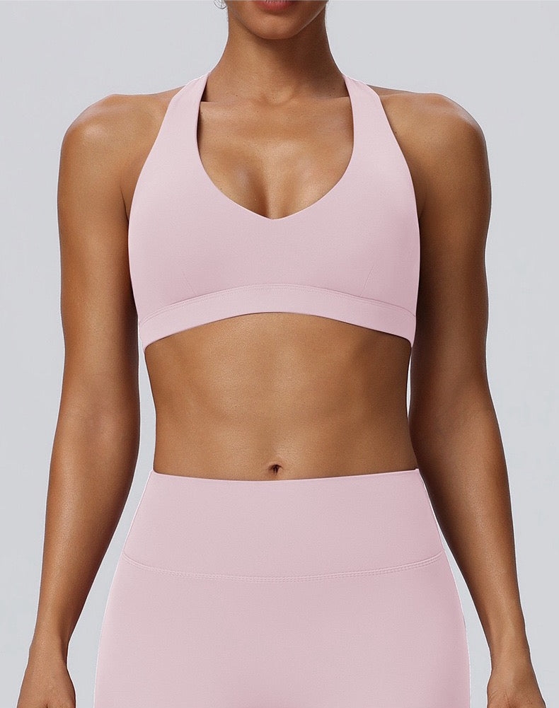 pink athleisure bra