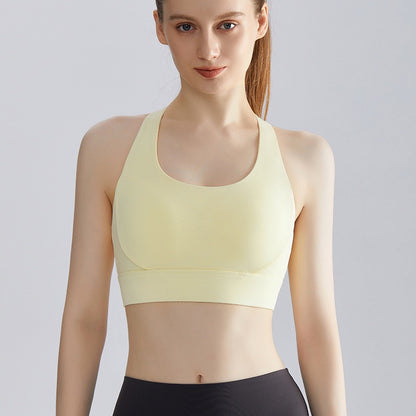 supportive sports bra with mesh