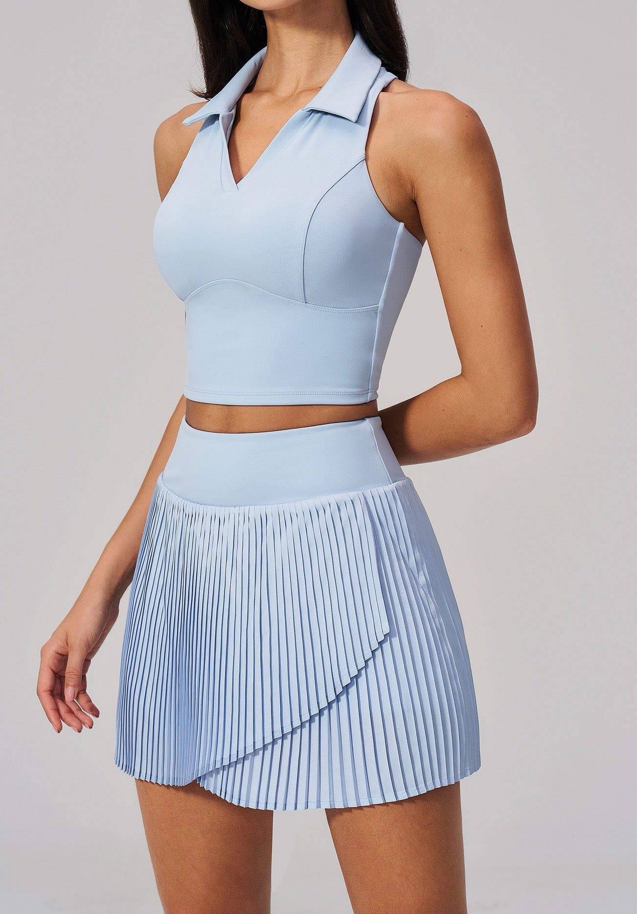 supportive tennis tank blue