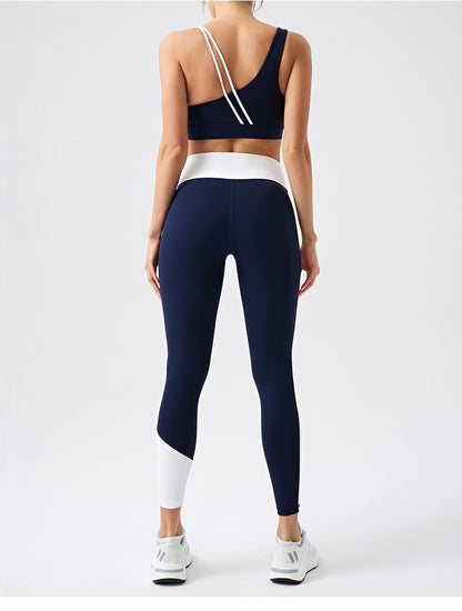 sustainable strappy workout bra 