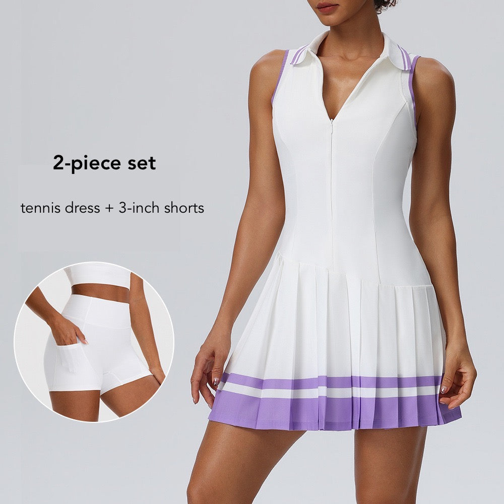tennis dress and shorts set