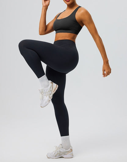 black training bra high support women