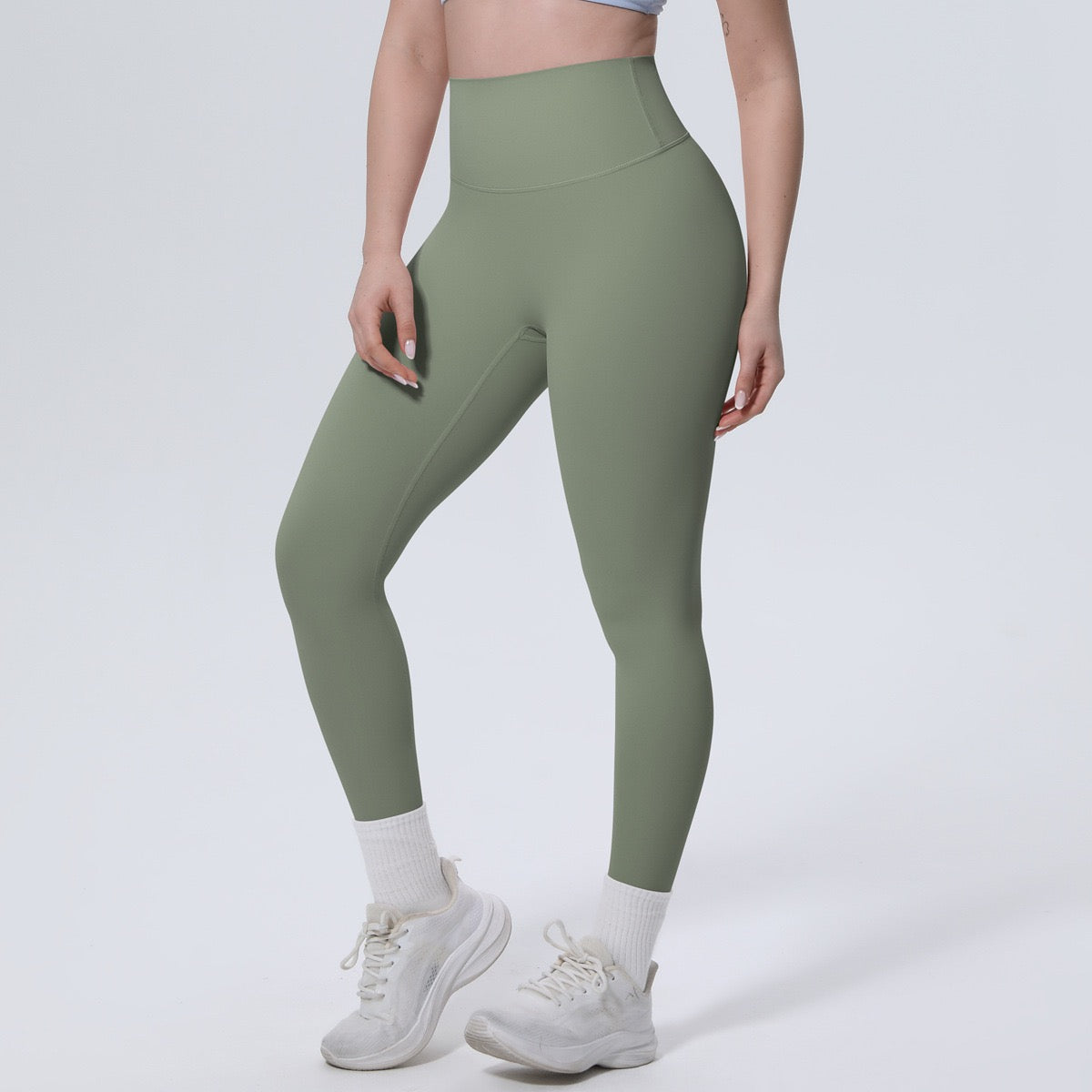 Black High Waist Workout Leggings – Squat Proof Gym Yoga Pants for Women