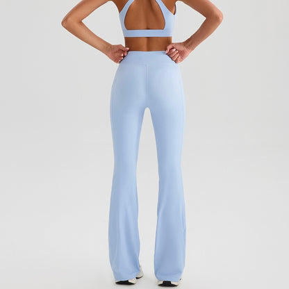 trendy flare fitness leggings