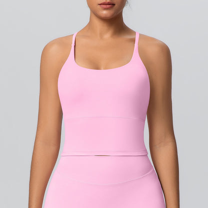 pink workout top for women