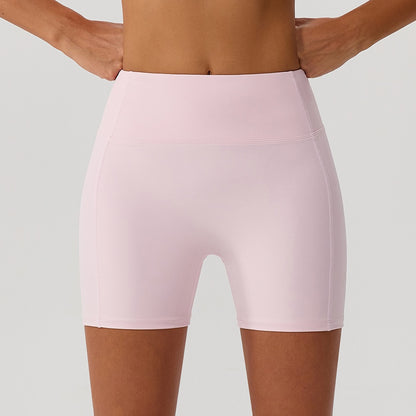tummy control activewear shorts pink