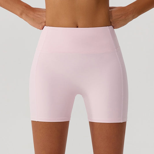 tummy control activewear shorts pink