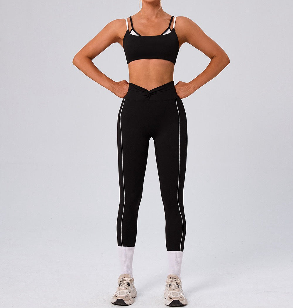 twist waistband workout leggings