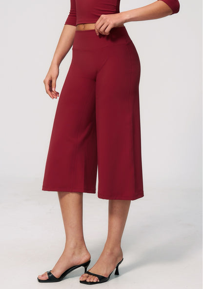 wide leg cropped pants