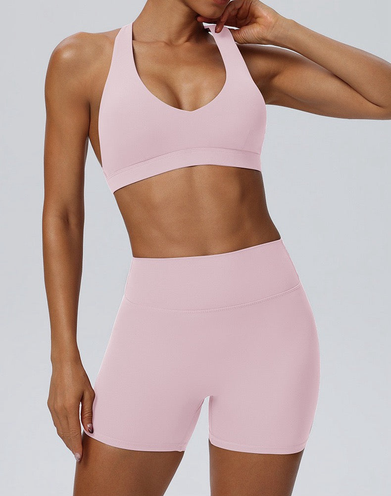 wide shoulder strap sports bra