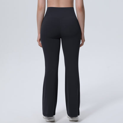 black activewear flare pants all day wear