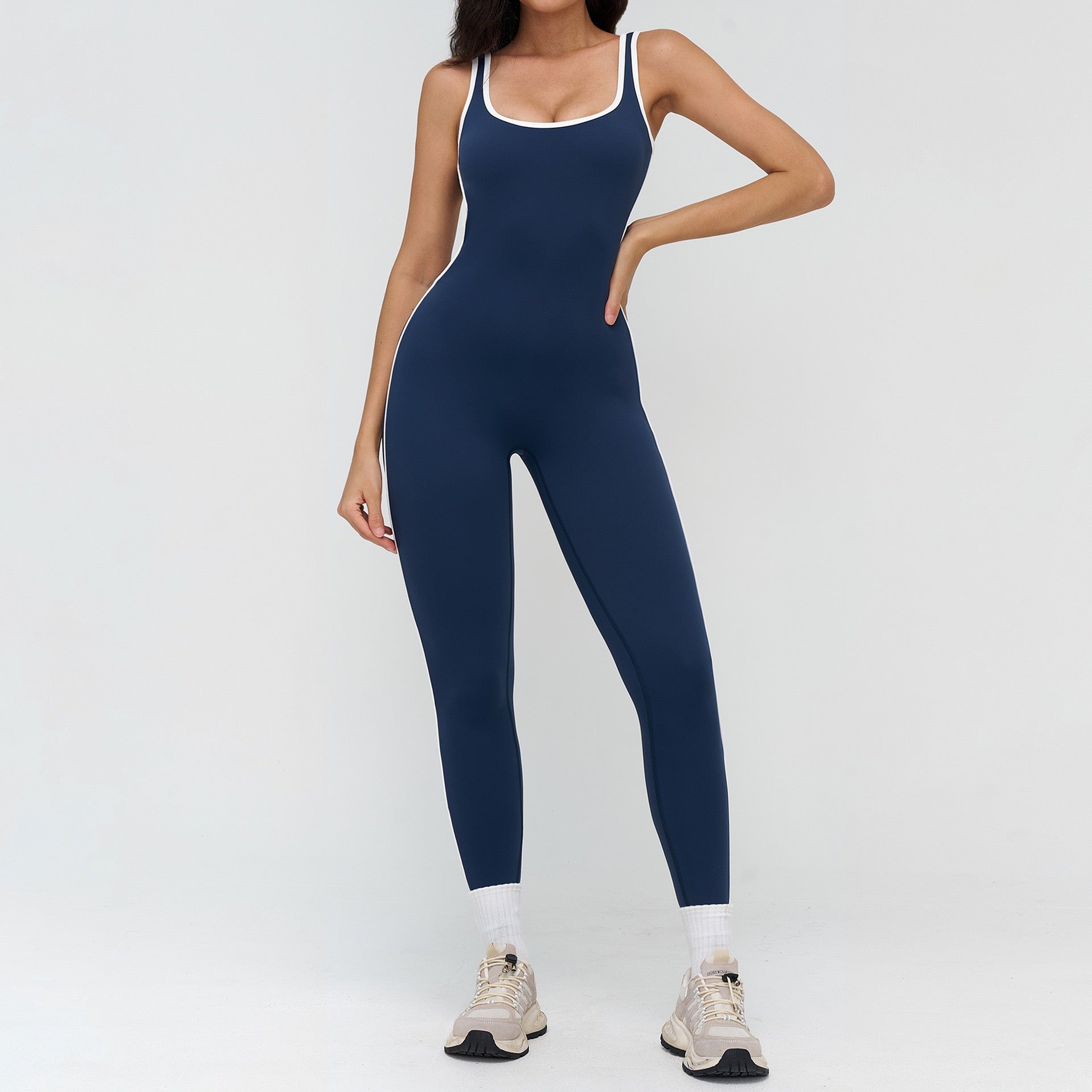 women activewear jumpsuit blue color