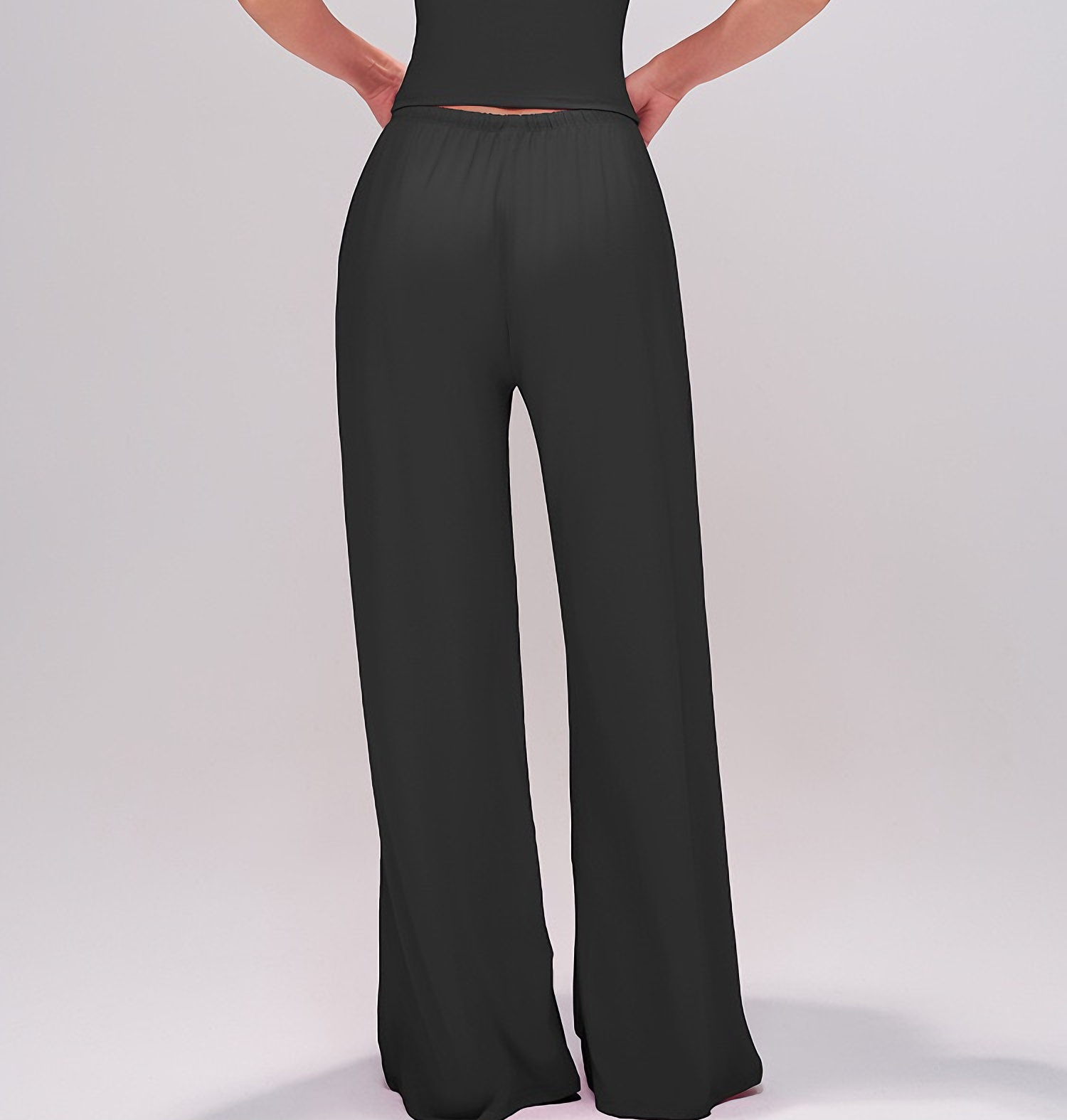women athleisure wide leg trousers
