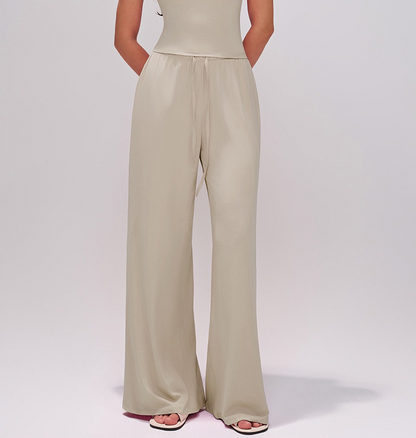 women lounge wide leg pants