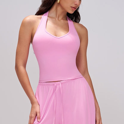 women's Pilates tank top pink