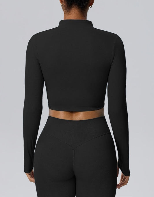 women's black activewear jacket for everyday wear
