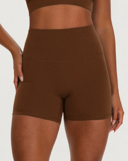 womens activewear shorts brown 