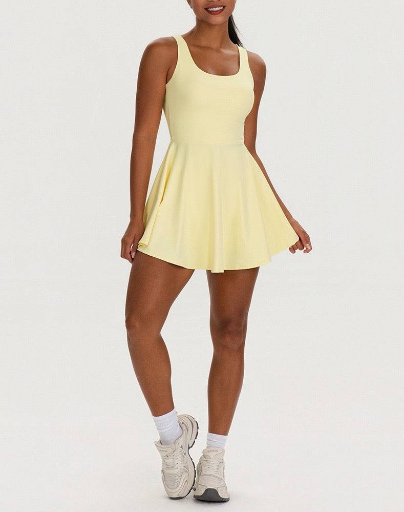 2-Piece Workout Dress with Shorts | Women’s Activewear Set
