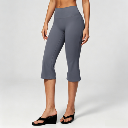women's cropped flare leggings